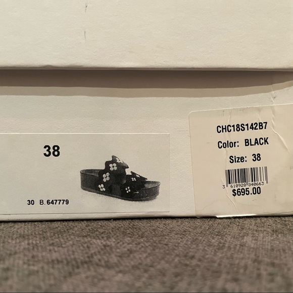 CHLOE LAUREN STUDDED PLATFORM SANDAL 38/ 8 - Picture 8 of 9